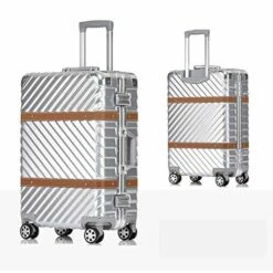 Women Travel Rolling Luggage Aluminum Frame Checked Boarding Cabin Case Spinner Trolley Travel Suitcase,Red,29 -suitcase shop 51ebCZxzHRL