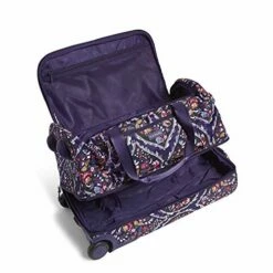 Vera Bradley Women's Duffle Luggage Lighten Up Foldable Duffel Rolling Suitcase, Foxwood Meadow, One Size -suitcase shop 51fgxHjl6eL