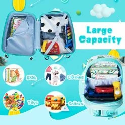 HONEY JOY 2 Pcs Kids Carry On Luggage -suitcase shop 51gQGAGCDwL
