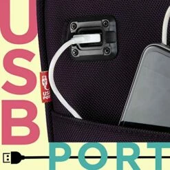 TPRC 15-Inch Under Seat Carry-On Bag, Purple, Underseater -suitcase shop 51h88Tx1LDL