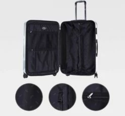 Suitcase, Lightweight, Large 28-Inch Hard-Shell Aluminum Alloy Suitcase, 4 Spinner Wheels, Abs Luggage Travel Trolley, Black, 20 Inch -suitcase shop 51hb1noYmTL 76d96437 9c60 4ec4 be66 4578763417d6