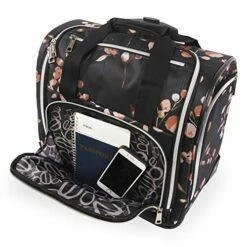 BEBE Women's Valentina-Wheeled Under The Seat Carry-on Bag, Floral Branch, One Size -suitcase shop 51iWT2KoEuL