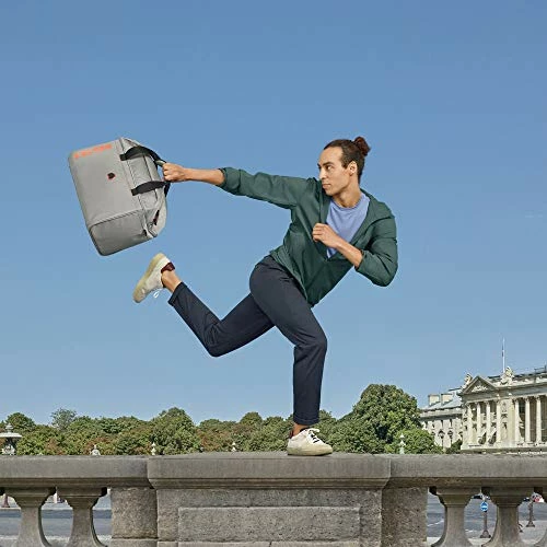 DELSEY Paris Egoa Travel Duffel Bag Made From 100% Recycled Materials, Light Gray, 18 Inch 5 DELSEY Paris Egoa Travel Duffel Bag Made From 100% Recycled Materials, Light Gray, 18 Inch - Image 3