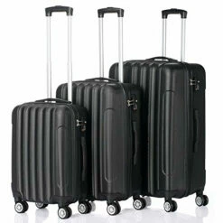 SSLine Luggage Set,3 Piece Set Suitcase Lightweight Carry-On Luggage,Plastic Metal Material Hard Shells(20in24in28in) -suitcase shop 51j5gqIeojL