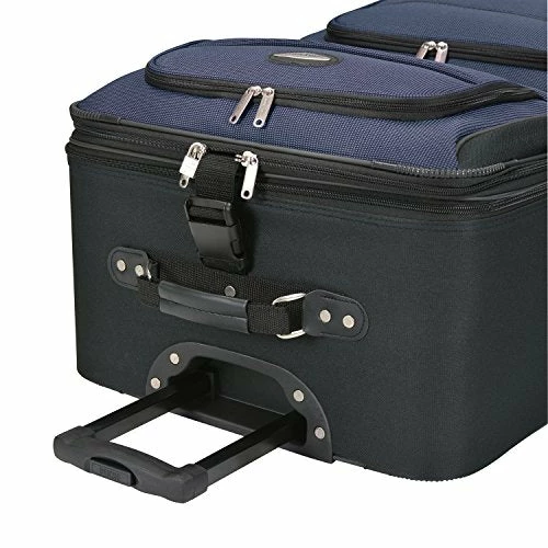 Travel Select Amsterdam Expandable Rolling Upright Luggage, Navy, 8-Piece Set 4 Travel Select Amsterdam Expandable Rolling Upright Luggage, Navy, 8-Piece Set - Image 2