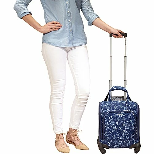 American Tourister Lynnwood 16 Inch Underseat Spinner Carry-On Luggage With Wheels - (Purple Print) 11 American Tourister Lynnwood 16 Inch Underseat Spinner Carry-On Luggage With Wheels - (Purple Print) - Image 9