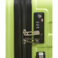 Dejuno Tahoma Lightweight 3-Piece Hardside Spinner Luggage Set, Navy, One Size -suitcase shop 51jlk6xS4 L