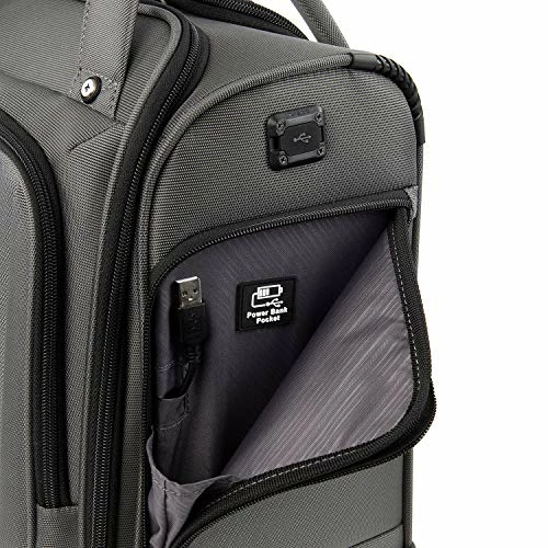 Travelpro Crew Versapack Rolling Underseat Carry-on, Titanium Grey 6 Travelpro Crew Versapack Rolling Underseat Carry-on, Titanium Grey - Image 4