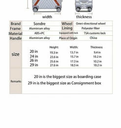 Sondre X Luggage Rolling Wheels Old Fashion Trunk Suitcase PC ABS Spinner Hardshell Carry On With TSA Lock 20" 24" 26" 29"(White) -suitcase shop 51l0kK 2BKxfL