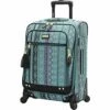 Steve Madden Designer 20 Inch Luggage Collection - Lightweight Softside Expandable Suitcase For Men & Women - Durable Carry On Bag With 4-Rolling Spinner Wheels (Legends Turquoise) -suitcase shop 51mTGonP 3L
