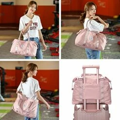 Travel Duffel Bag, Sports Tote Gym Bag, Shoulder Weekender Overnight Bag For Women -suitcase shop 51mU Bq1lpS
