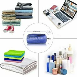 P.travel 6Pcs Packing Cubes For Travel Lightweight Luggage Organizer Bag Travel Cubes (Blue) -suitcase shop 51mViEXI2WL