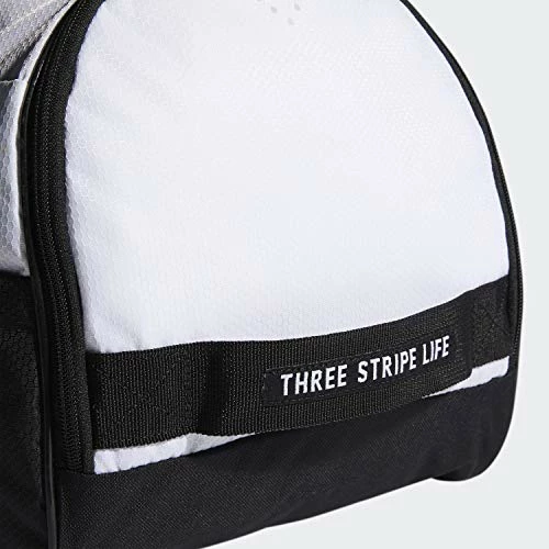 Adidas Womens Squad Duffel Bag White/ Black, One Size 6 Adidas Womens Squad Duffel Bag White/ Black, One Size - Image 4