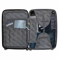 Kenneth Cole Reaction Reverb 20" Carry-On Expandable Luggage Lightweight Hardside 8-Wheel Spinner Travel Suitcase Bag, Smokey Purple, Inch -suitcase shop 51mfTHVFatL