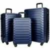 SHOWKOO 3 Piece Luggage Sets Expandable ABS Hardshell Hardside Lightweight Durable Spinner Wheels Suitcase With TSA Lock (Deep Blue) 2 SHOWKOO 3 Piece Luggage Sets Expandable ABS Hardshell Hardside Lightweight Durable Spinner Wheels Suitcase With TSA Lock (Deep Blue) -suitcase shop 51moxxlzZ9S