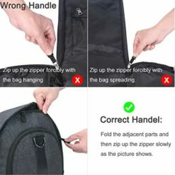 Carry-on Garment Bag Large Duffel Bag Suit Travel Bag Weekend Bag Flight Bag With Shoe Pouch For Men Women (Black) 13 Carry-on Garment Bag Large Duffel Bag Suit Travel Bag Weekend Bag Flight Bag With Shoe Pouch For Men Women (Black) -suitcase shop 51n6oEdyuCL