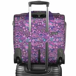 Olympia Under The Seat Carry-on, Purple Paisley -suitcase shop 51nPkCjKZML