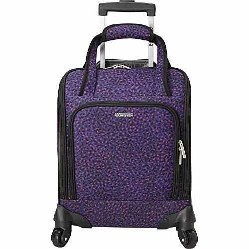 American Tourister Lynnwood 16 Inch Underseat Spinner Carry-On Luggage With Wheels - (Purple Print) 4 American Tourister Lynnwood 16 Inch Underseat Spinner Carry-On Luggage With Wheels - (Purple Print) - Image 2