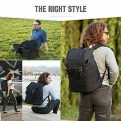 Point Coast 18x14x8 Personal Item Under Seat Travel Carry On Backpack Waycarrier II (black) -suitcase shop 51oFdxK9tEL