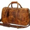 Leather Duffel Bags For Men Women - Airplane Underseat Carry On Luggage By Rustic Town -suitcase shop 51oZSEXcHZL