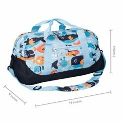 Wildkin Kids Overnighter Duffel Bags For Boys & Girls, Measures 18 X 9 X 9 Inches Duffel Bag For Kids, Carry-On Size & Ideal For School Practice Or Overnight Travel, BPA-free (Big Fish) -suitcase shop 51rLezNpQjL