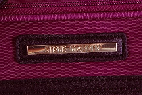 Steve Madden Designer Luggage Collection - Lightweight Softside Expandable Suitcase For Men & Women - Durable 20 Inch Carry On Bag With 4-Rolling Spinner Wheels (Peek-A-Boo Purple) 6 Steve Madden Designer Luggage Collection - Lightweight Softside Expandable Suitcase For Men & Women - Durable 20 Inch Carry On Bag With 4-Rolling Spinner Wheels (Peek-A-Boo Purple) - Image 4