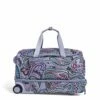 Vera Bradley Women's Duffle Luggage Vera Bradley Women S Lighten Up Foldable Duffel Rolling Suitcase Kona Paisley One Size, Kona Paisley, One Size US -suitcase shop 51s9dDfGzqL