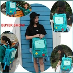 Adventure Time BackpackS Finn And Jake Skybird Beemo BMO BackpackS Water Resistant Cartoon Robot Backpacks For Women Men College School Student Laptop Green PU Backpacks -suitcase shop 51tA0yLVObL