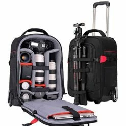 Convenient Photography Rolling Luggage Digital Shoulder Suitcase With Wheels Men Camera Cabin Trolley Travel Bags (Color : Small) -suitcase shop 51tbd7ZTYLL