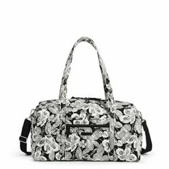 Vera Bradley Women's Signature Cotton Medium Travel Duffel Bag, Bedford Blooms, One Size