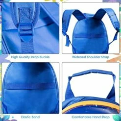 Goplus Kids Luggage Set, 12" & 18" Kids Carry On Luggage Set, Multi-directional Wheels Suitcase, Large Capacity Rolling Trolley Suitcase, Gift For Boys And Girls Toddlers Children Travel (Universe) -suitcase shop 51ueAVMBAFL