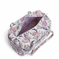 Vera Bradley Women's Cotton Large Travel Duffel Bag, Hummingbird Park, One Size -suitcase shop 51v25sIs9AL