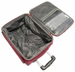 Mancini Leather Goods Wheeled Underseat Carry-on (Red) -suitcase shop 51vf 2BjFuj9L