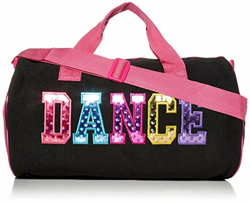 Dance Duffel Bag With Multicolored Dance Print Fuchsia (Black/Multi) 3 Dance Duffel Bag With Multicolored Dance Print Fuchsia (Black/Multi)