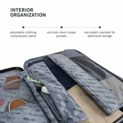 Kenneth Cole Reaction Renegade 20" ABS Expandable 8-Wheel Carry-On, Silver, Inch 12 Kenneth Cole Reaction Renegade 20" ABS Expandable 8-Wheel Carry-On, Silver, Inch -suitcase shop 51w2T7EteaL