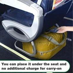 Wandf Foldable Travel Duffel Bag Luggage Sports Gym Water Resistant Nylon (Yellow) -suitcase shop 51w5XX ZpEL