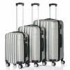 GOMHWAOL Luggage 3 Piece Set Suitcase ABS Material Hardshell Lightweight (Silver Gray) -suitcase shop 51x8Oj BO0L 5c26da27 4882 46bd 9d07 b6a2ec5585bb