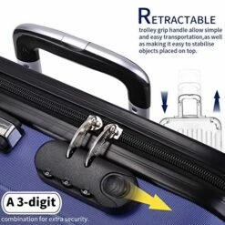 Sandinrayli Luggage Set, Lightweight & Durable Travel Suitcase With Spinner Wheels, 20” 24” 28” Hardside Spinner Set -suitcase shop 51ygm00zhKL