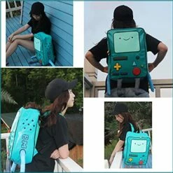 Adventure Time BackpackS Finn And Jake Skybird Beemo BMO BackpackS Water Resistant Cartoon Robot Backpacks For Women Men College School Student Laptop Green PU Backpacks -suitcase shop 51zAOvns14L