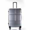 Suitcase, Lightweight, Large 28-Inch Hard-Shell Aluminum Alloy Suitcase, 4 Spinner Wheels, Abs Luggage Travel Trolley, Silver, 24 Inch -suitcase shop 51zN4p 2BEfEL