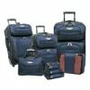 Travel Select Amsterdam Expandable Rolling Upright Luggage, Navy, 8-Piece Set -suitcase shop 51zv86LiKcL