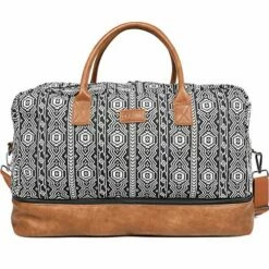 Oflamn Weekender Bag For Women Carry-On Luggage Bohemian style Duffle Bag Overnight Bags 3-4 Day' Travel Bags With Separated Shoes Compartment