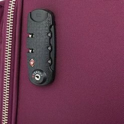 Cloe Carry-On 20 Inch Luggage With 360º-spinner Wheels In Burgundy Red Color -suitcase shop 618ZO8sE9EL