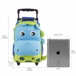 Yodo Zoo 3-Way Toddler Backpack With Wheels Or Little Kids Rolling Luggage, With Front Pouch And Side Bottle Holders, For Toddler Boys And Girls, Dinosaur -suitcase shop 61B8hwbklVL