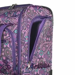 Olympia Under The Seat Carry-on, Purple Paisley -suitcase shop 61BTtiJOpSL