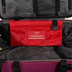 Cloe Carry-On 20 Inch Luggage With 360º-spinner Wheels In Burgundy Red Color -suitcase shop 61D5vGLY4uL