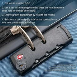 Expandable ABS Durable Suitcase 3 Piece Luggage Sets Lightweight With Double Wheels TSA Lock Spinner, Unisex Adults Teens Home Outddor Carry On Luggage (Blue 20/24/28 Inch) -suitcase shop 61E7eZYkMbS