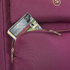 Cloe Carry-On 20 Inch Luggage With 360º-spinner Wheels In Burgundy Red Color -suitcase shop 61MVtwngzzS