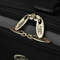 U.S. Traveler New Yorker Lightweight Softside Expandable Travel Rolling Luggage Set, Black/Grey, 4-Piece (15/21/25/29) -suitcase shop 61MiuHTtCFL