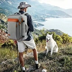 LOVEVOOK Carry On Backpack, 40L Travel Backpack For Women Men Airline Approved, Expandable Large Suitcase Backpacks With 4 Packing Cubes, Aer Travel Pack 3, Water Resistant Weekender Bag -suitcase shop 61S9X 45zpL